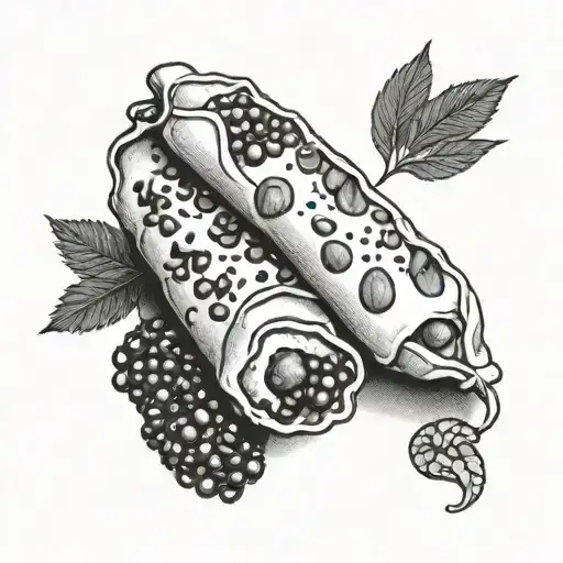 cannoli tattoo design idea