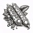 cannoli tattoo design idea