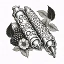 cannoli tattoo design idea