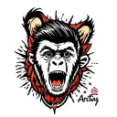 arctic monkey tattoo design idea