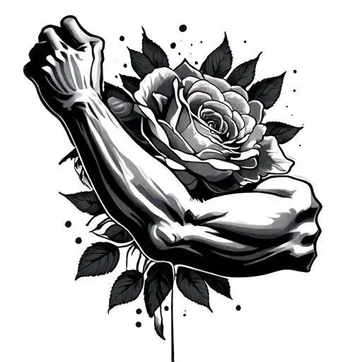 Bicep tattoo design idea
