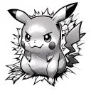 pikachu pokemon tattoo design idea