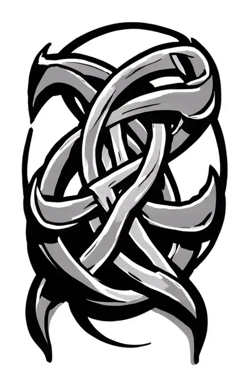 viking style celtic father son knot tattoo design idea