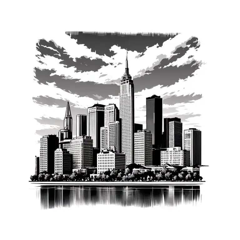 Columbus Skyline tattoo design idea