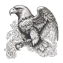 german eagle with realism eagle tattoo design idea