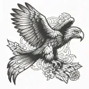 german eagle with realism eagle tattoo design idea