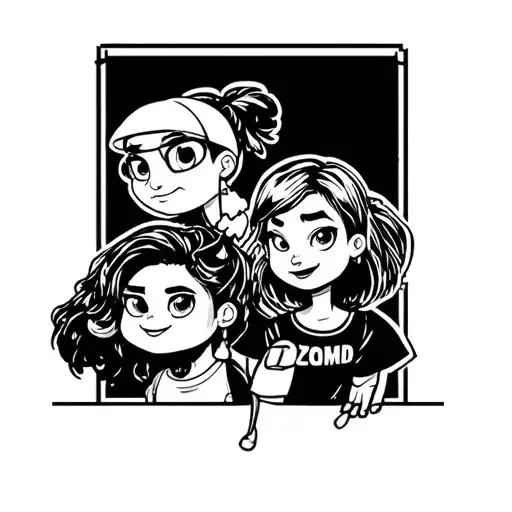 Cartoon Network characters tattoo design idea