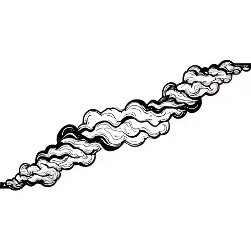 Filler Clouds and Smoke tattoo design idea