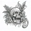 keep quiet tattoo design idea