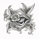 keep quiet tattoo design idea