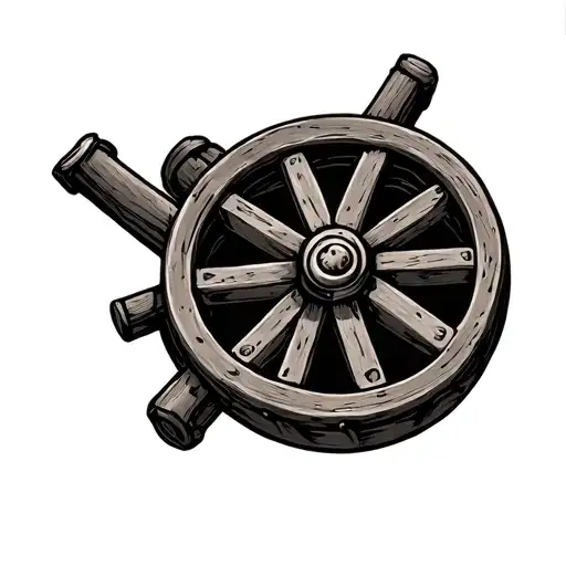 Wagon Wheel tattoo design idea