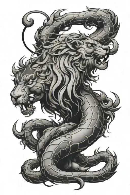 leo father cancer son scorpio zodiac sign tattoo design idea