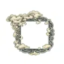 Coverup Clouds and Smoke tattoo design idea