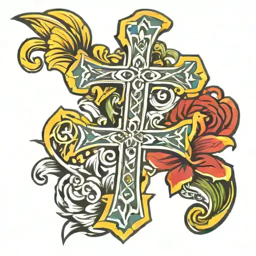 sigma chi cross tattoo design idea