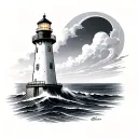 Lighthouse tattoo design idea