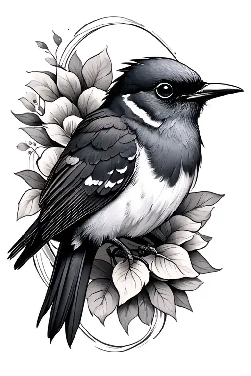 Songbird tattoo design idea