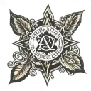 ALPHA OMEGA tattoo design idea