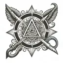 ALPHA OMEGA tattoo design idea
