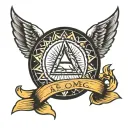 ALPHA OMEGA tattoo design idea