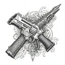 vel weapon tattoo design idea