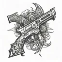 vel weapon tattoo design idea
