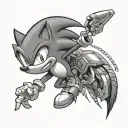 sonic tattoo design idea