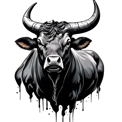 taurus bull tattoo design idea