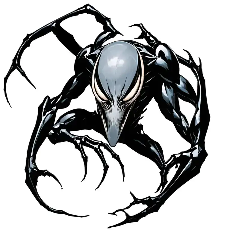 Symbiote tattoo design idea