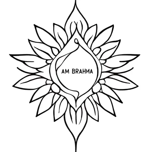 I am Brahma tattoo design idea