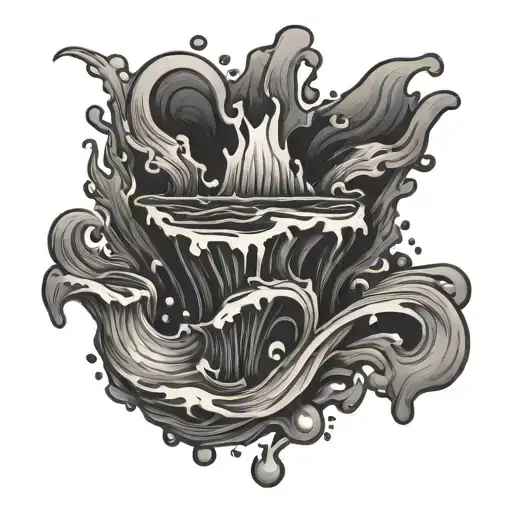 oil spill tattoo design idea
