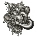 oil spill tattoo design idea