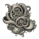 oil spill tattoo design idea