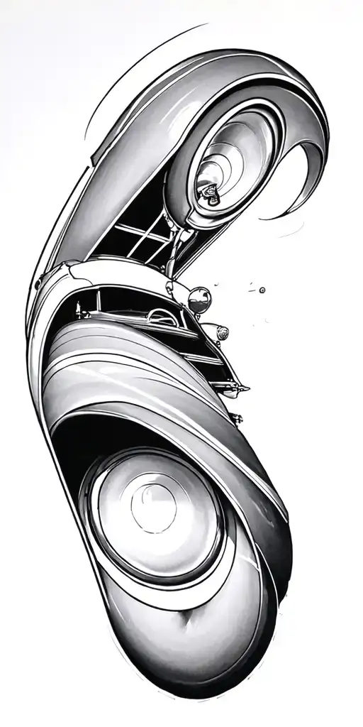 Car tattoo design idea