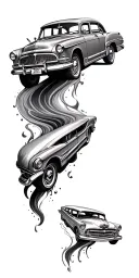 Car tattoo design idea