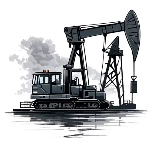 Oilfield tattoo design idea