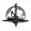 Oilfield tattoo design idea
