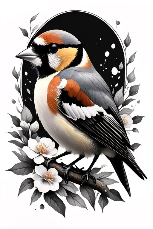 Goldfinch tattoo design idea