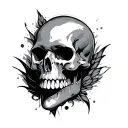 Nipple tattoo design idea