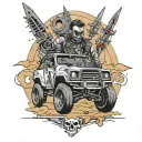 mad max tattoo design idea
