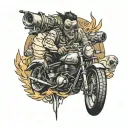 mad max tattoo design idea