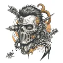 mad max tattoo design idea