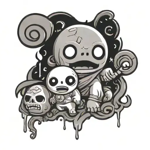 Binding Of Isaac tattoo design idea