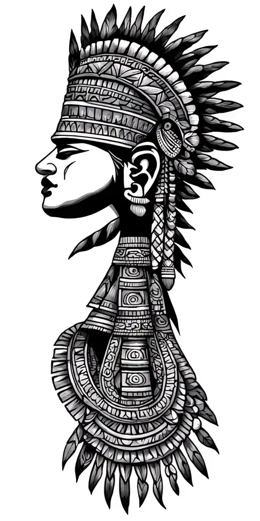 Mayan style tatoo design tattoo design idea