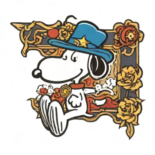 Snoopy tattoo design idea