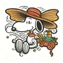 Snoopy tattoo design idea