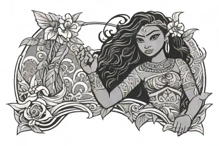 moana tattoo design idea