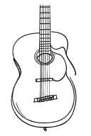 guitar tattoo design idea