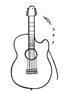 guitar tattoo design idea