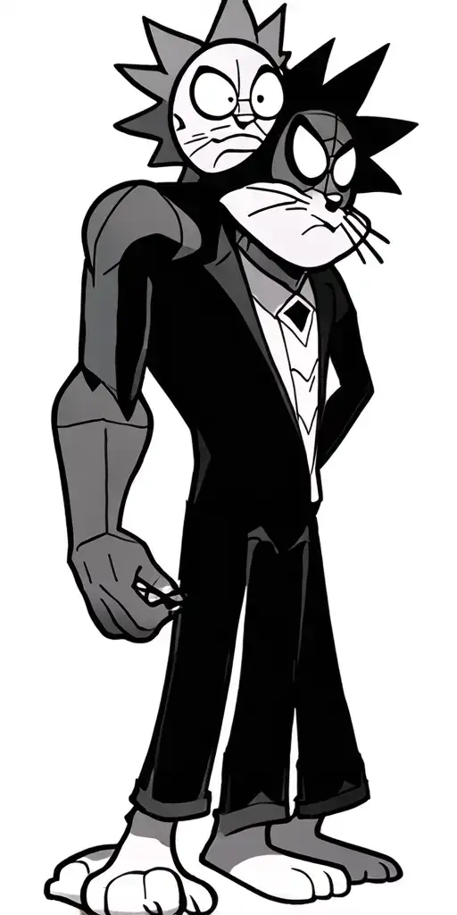 Ricky and morty, spider man, uma bussula , super choque, TOM Jerry, ben10 e finn tattoo design idea