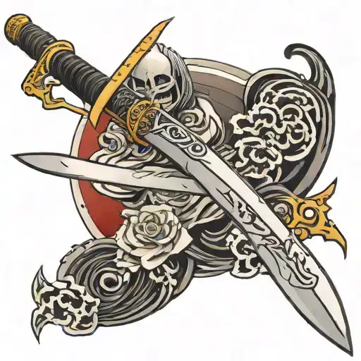 katana sword tattoo tattoo design idea